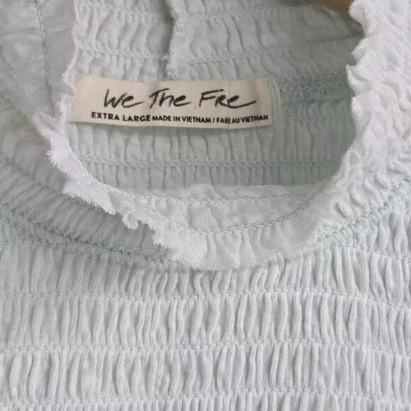 FREE PEOPLE Caroline Long Sleeve Top Romantic Boho Pale Aqua - Picture 5 of 5